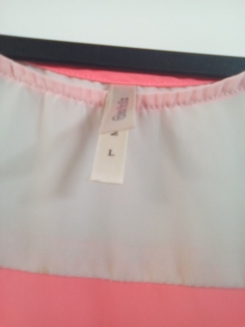 Glam Dollz 2010s Colorblock Corporate Casual Twee Sheer Flowy Blouse Size Large - Picture 5 of 8